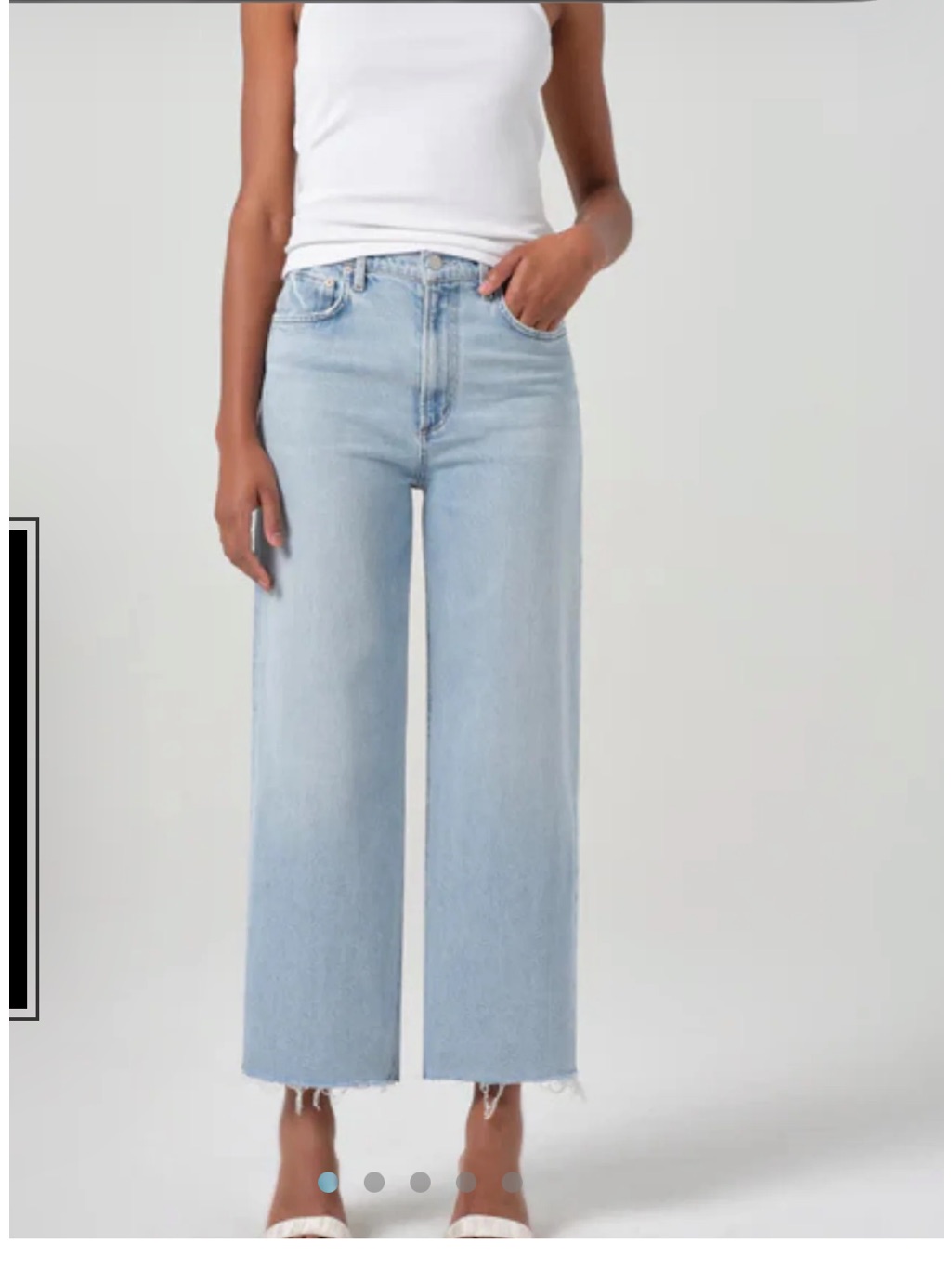 Agolde Ren High Rise Wide Leg Jeans- Size 28